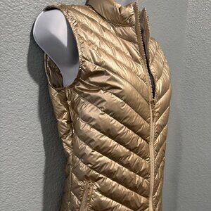 J. McLaughlin Lumi Vest Down Puffer Gold Size XS